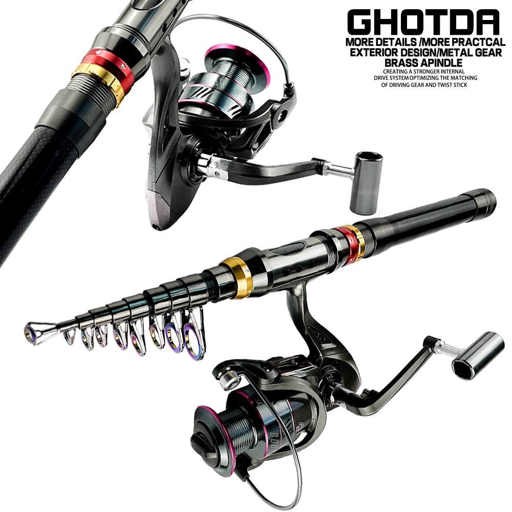 1.8-3.6m Carbon Fiber Spinning - Fishing Rod Surf ulasan dan harga