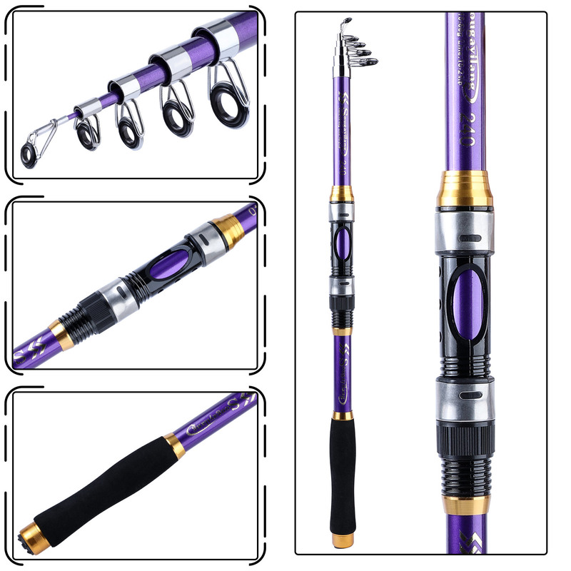 Sougayilang 4 Colors Telescopi - Fishing Rod Surf ulasan dan harga