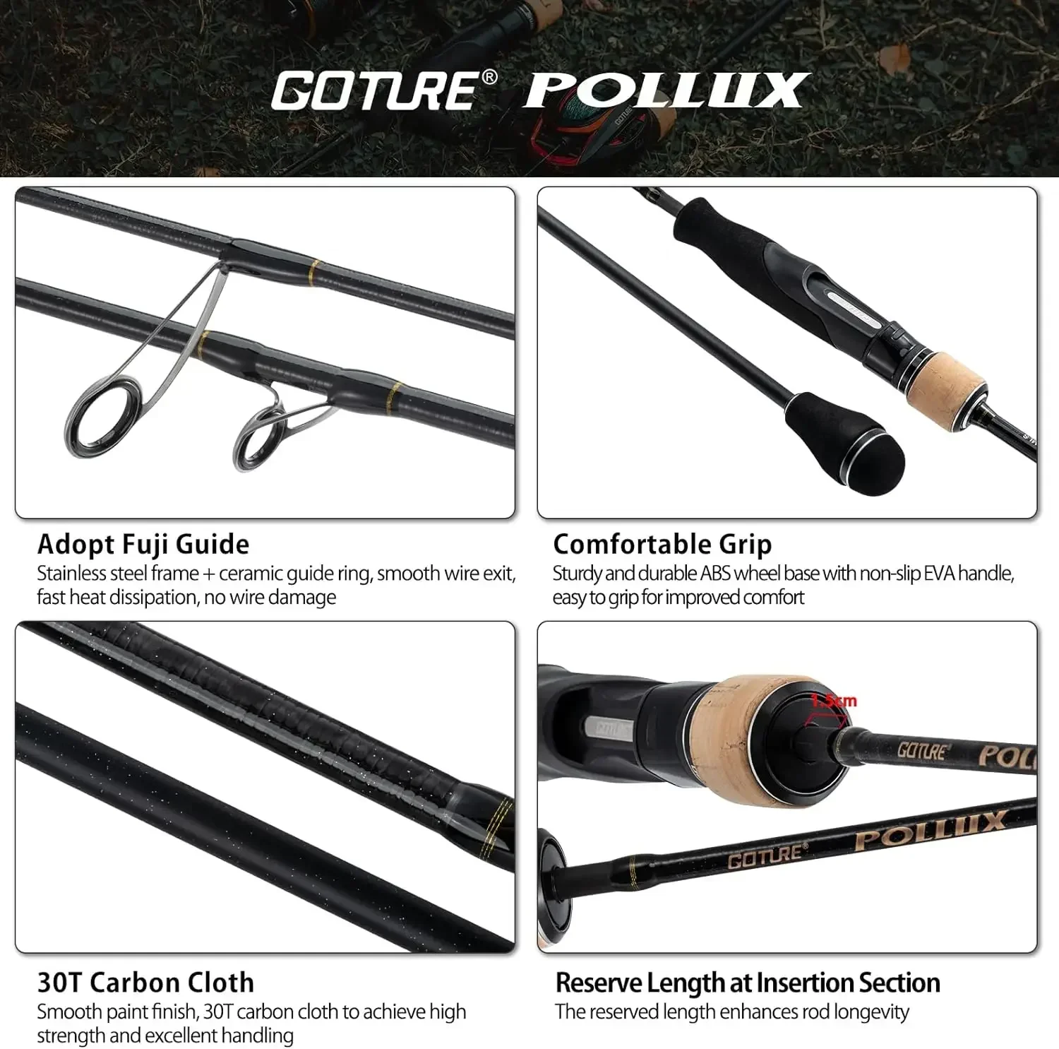 Goture Pollux 1.83M Slow Jiggi - Fishing Rod Casting ulasan dan harga