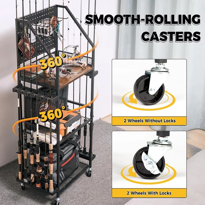 Fishing Gear Storage Shelf, Fi - Fishing Rod Combo ulasan dan harga