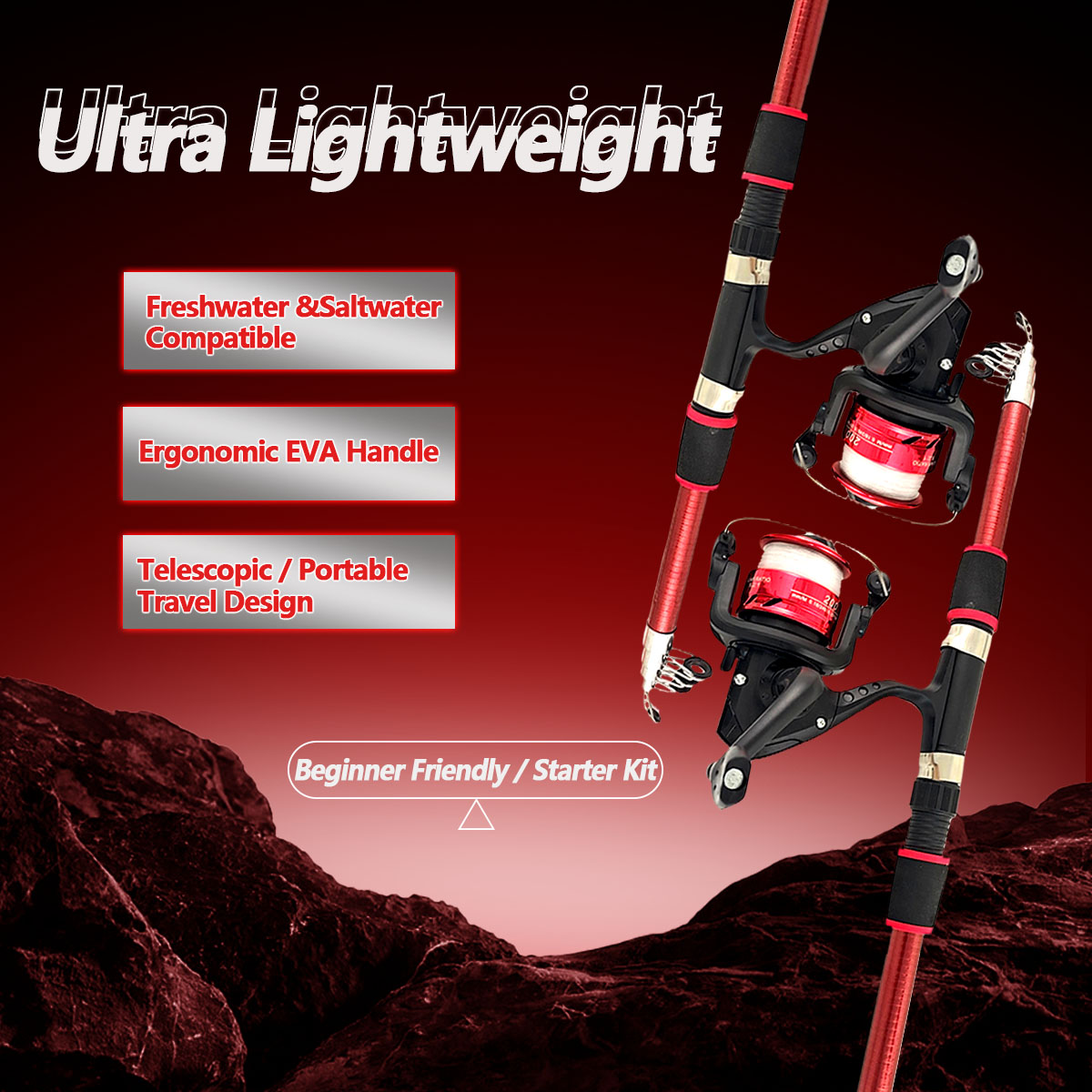 Spinning Fishing Rod and Reel  - Fishing Rod Combo ulasan dan harga