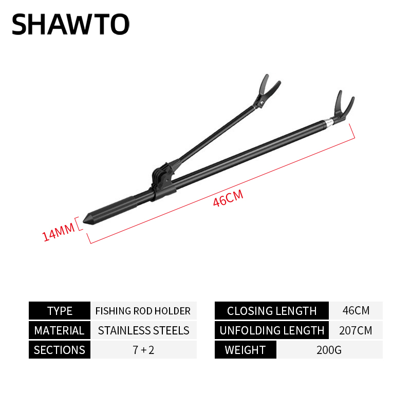 Shawto Aluminum Alloy Universa - Fishing Rod Rack ulasan dan harga