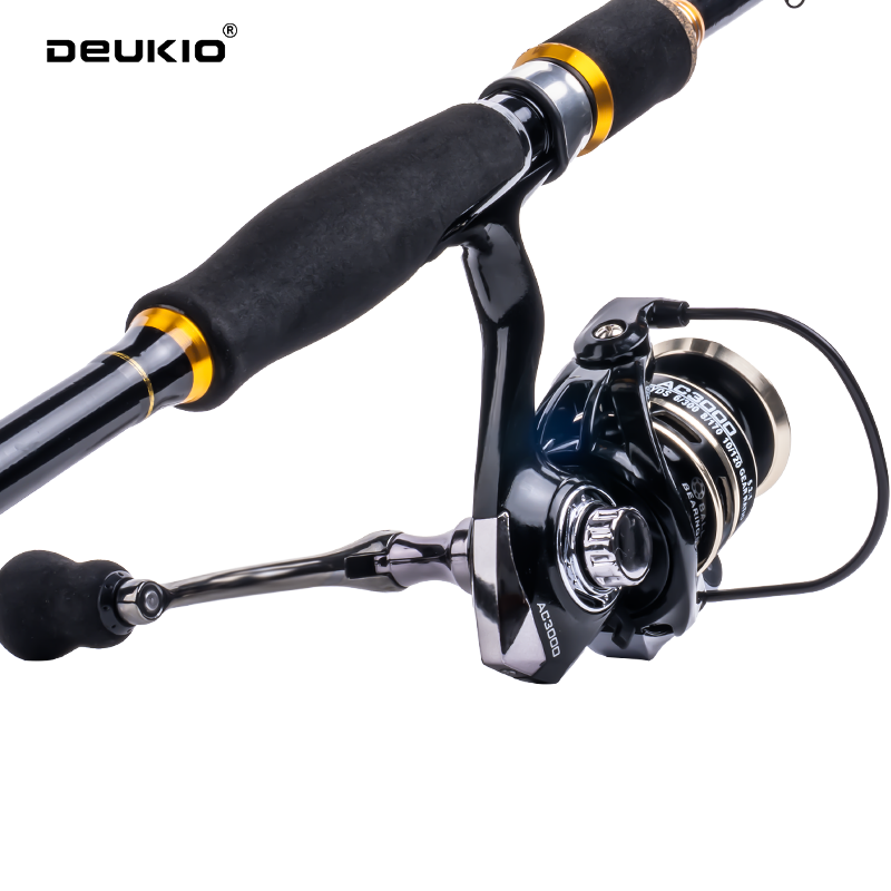 DEUKIO 1.8/2.1m Carbon Spinnin - Fishing Rod Combo ulasan dan harga